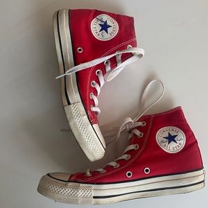 Red High Top Converse